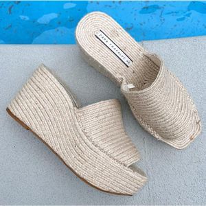 Zara Natural Raffia Wedge Mules